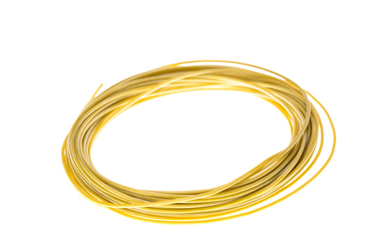 Silikonleitung SIFF gelb 0,5mm²  mit Kupferverzinnter feinstdrähtiger Litze 10m VPE