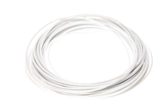 Silikone kabel Siff White 0.75mm² med kobber-tinned Fin-wire Strand 10m VPE